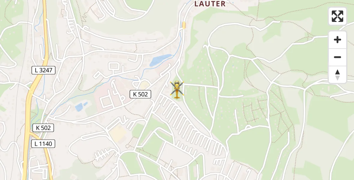 Flugroute Rettungshubschrauber Suhl - Suhl, 09 April 2026, 17:52
