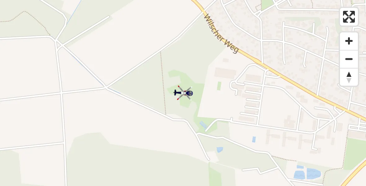 Flugroute Polizeihubschrauber Gifhorn Bundespolizei Hubschrauberlandeplatz - Gifhorn Bundespolizei Hubschrauberlandeplatz, 09 April 2026, 19:32