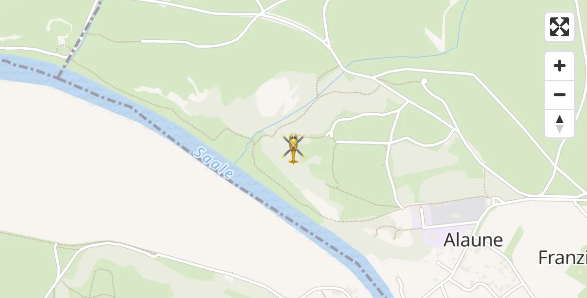 Flugroute Ambulanzhubschrauber Petersberg - Petersberg, 10 April 2026, 04:12