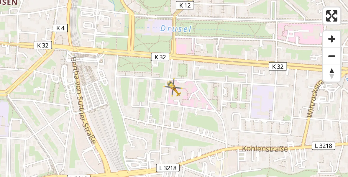 Flugroute Rettungshubschrauber Kassel - Kassel, 10 April 2026, 05:19