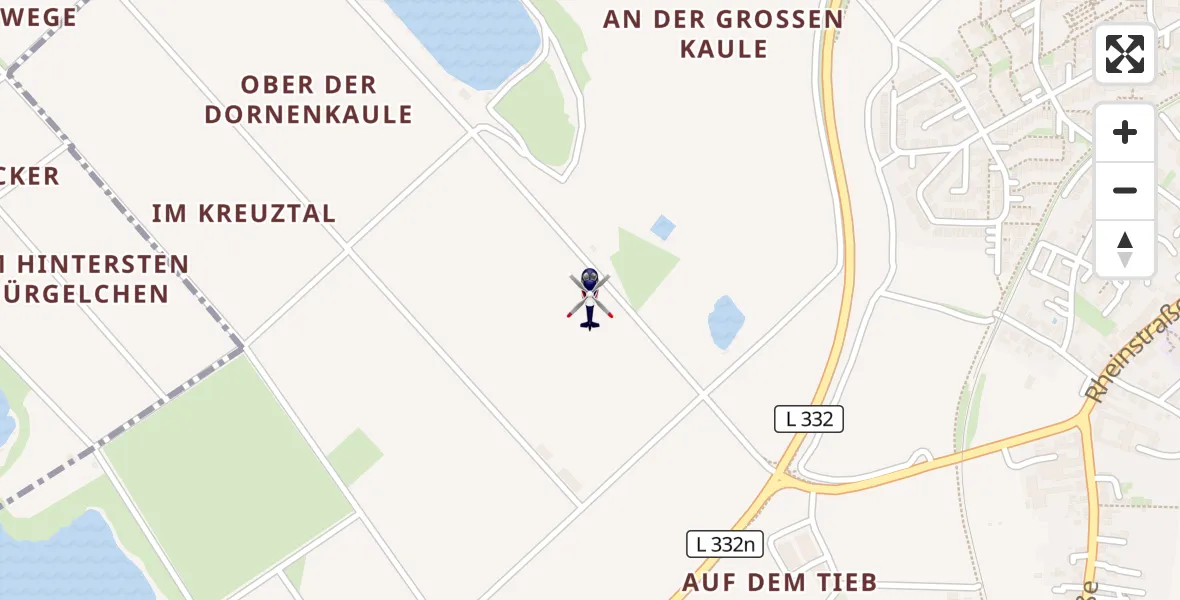 Flugroute Polizeihubschrauber Troisdorf - Troisdorf, 10 April 2026, 07:37