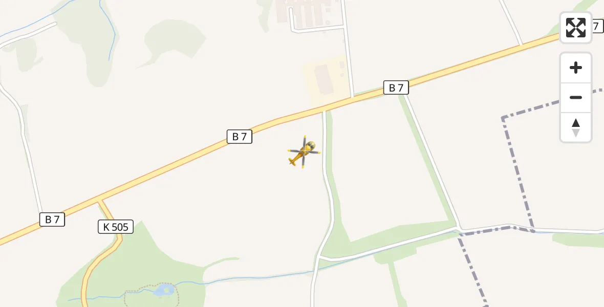 Flugroute Rettungshubschrauber Löbichau - Löbichau, 10 April 2026, 07:55