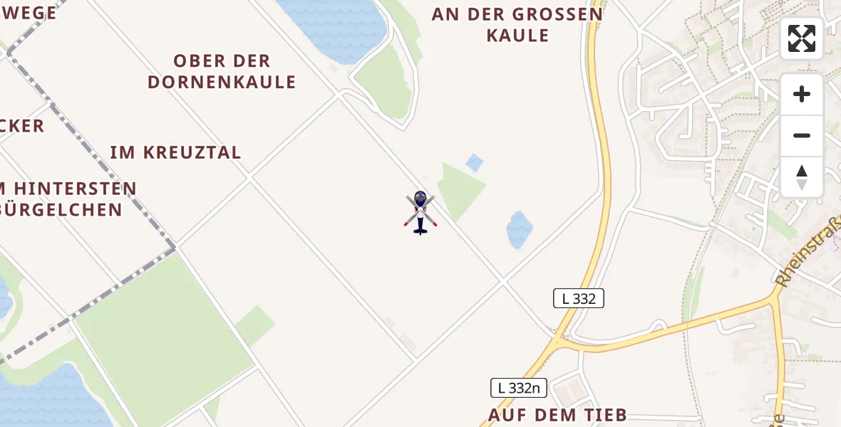 Flugroute Polizeihubschrauber Troisdorf - Troisdorf, 10 April 2026, 08:10