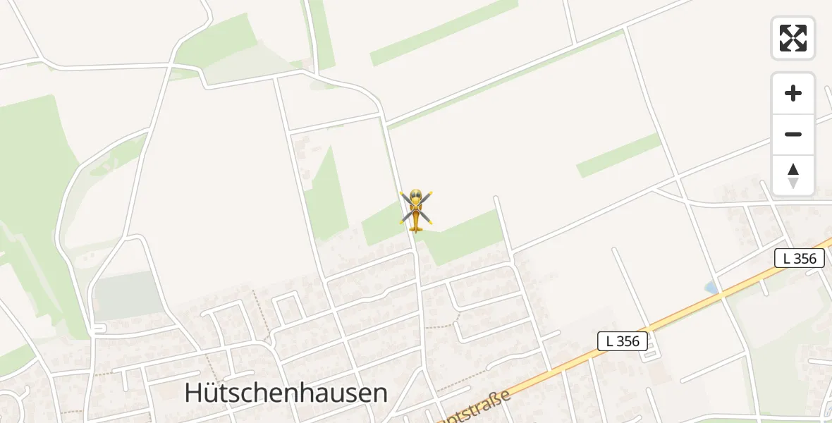 Flugroute Rettungshubschrauber Hütschenhausen - Hütschenhausen, 10 April 2026, 08:54