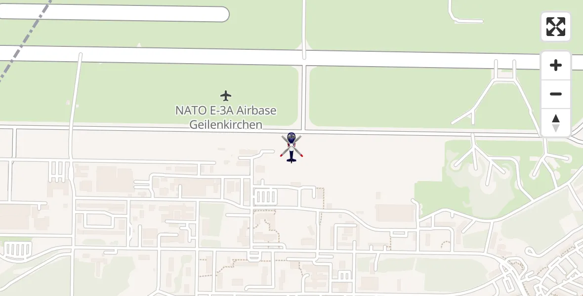 Flugroute Polizeihubschrauber Militärflugplatz Geilenkirchen - Militärflugplatz Geilenkirchen, 10 April 2026, 08:57