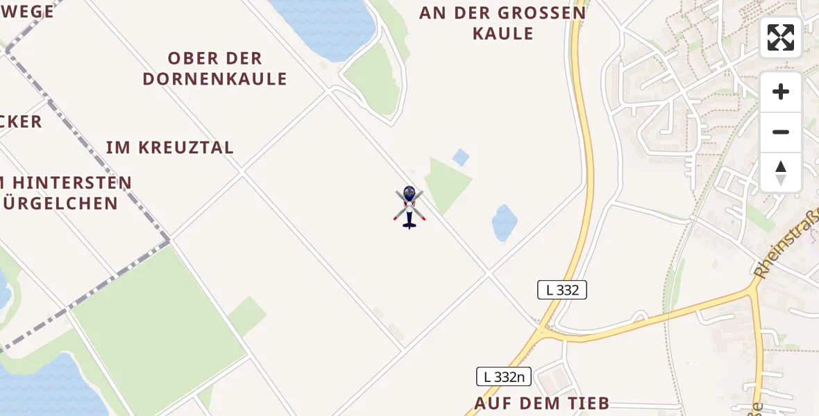 Flugroute Polizeihubschrauber Troisdorf - Troisdorf, 10 April 2026, 09:05