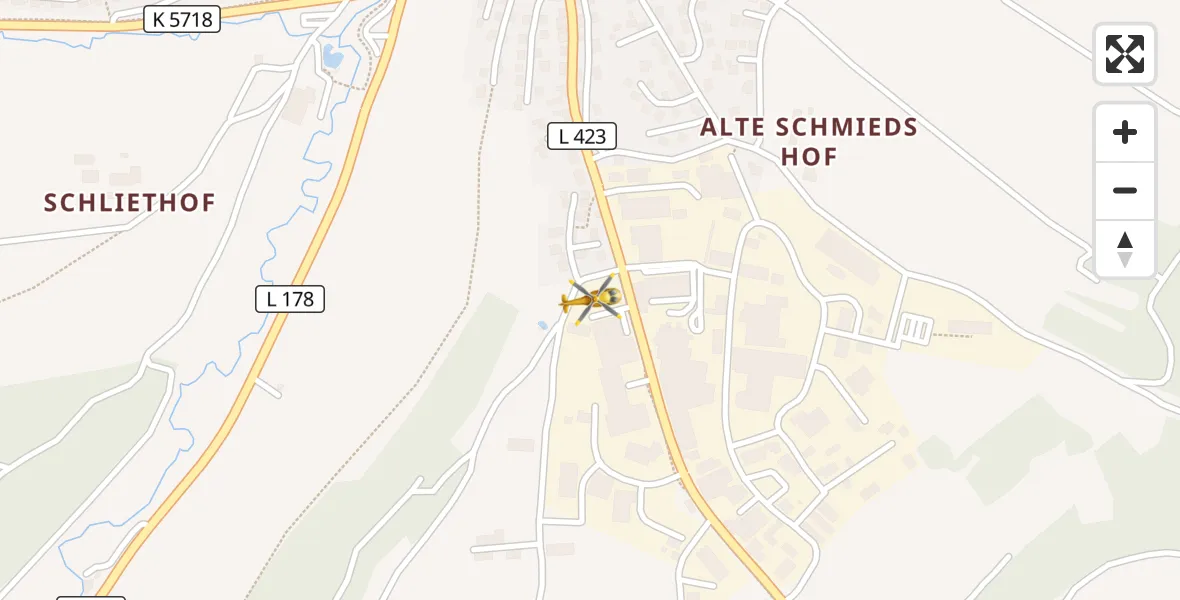 Flugroute Rettungshubschrauber Niedereschach - Niedereschach, 10 April 2026, 09:10