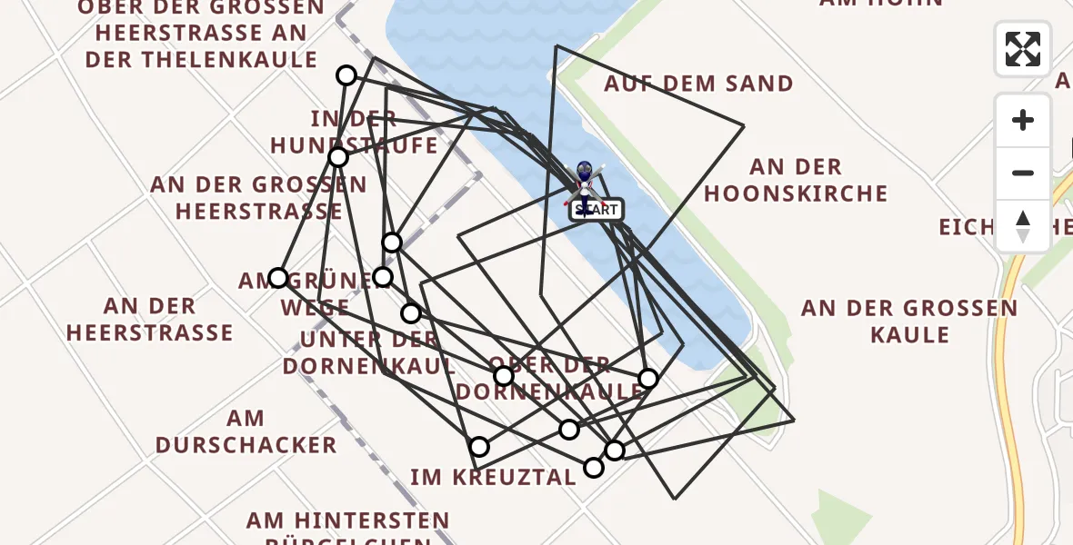Flugroute Polizeihubschrauber Troisdorf - Troisdorf, 10 April 2026, 09:57