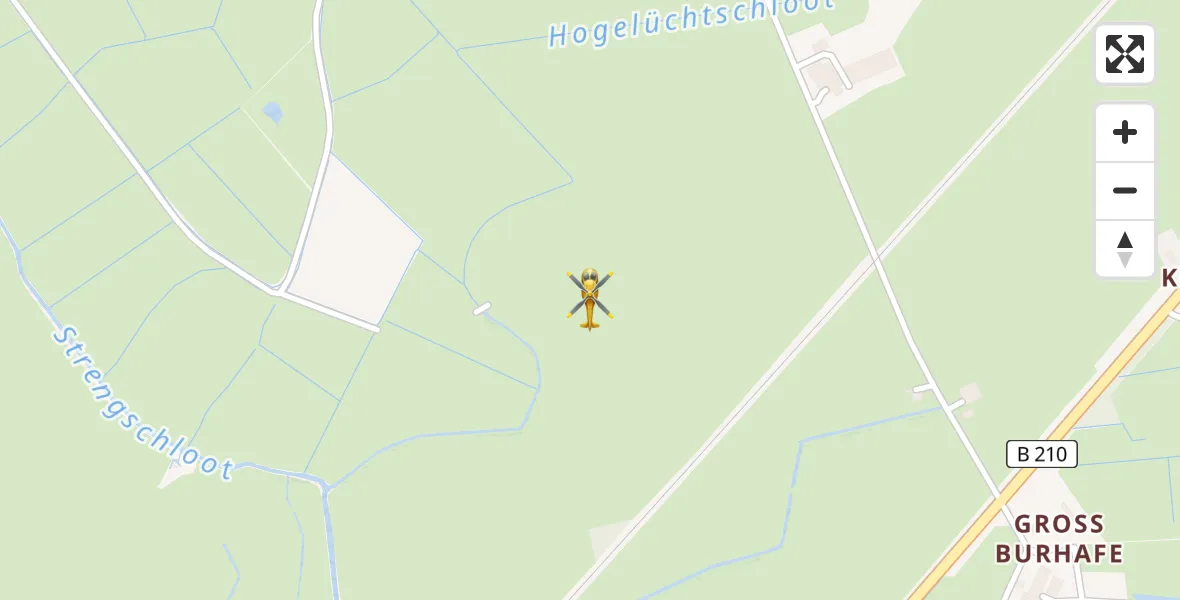 Flugroute Rettungshubschrauber Südbrookmerland - Südbrookmerland, 10 April 2026, 11:43