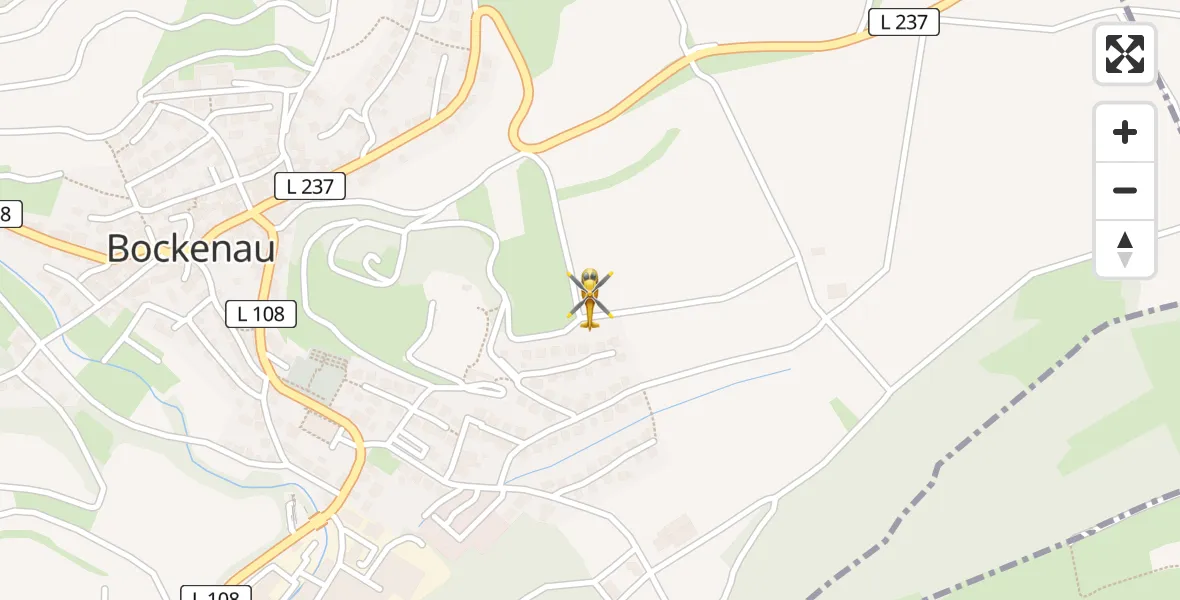 Flugroute Rettungshubschrauber Bockenau - Bockenau, 10 April 2026, 11:59