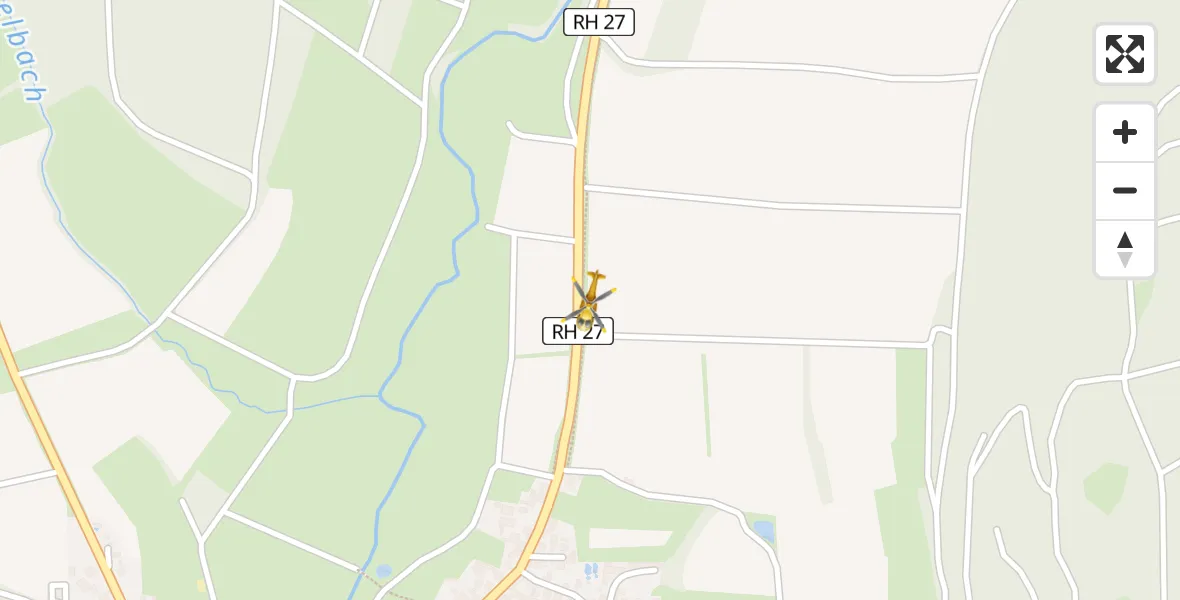 Flugroute Rettungshubschrauber Greding - Greding, 10 April 2026, 13:31