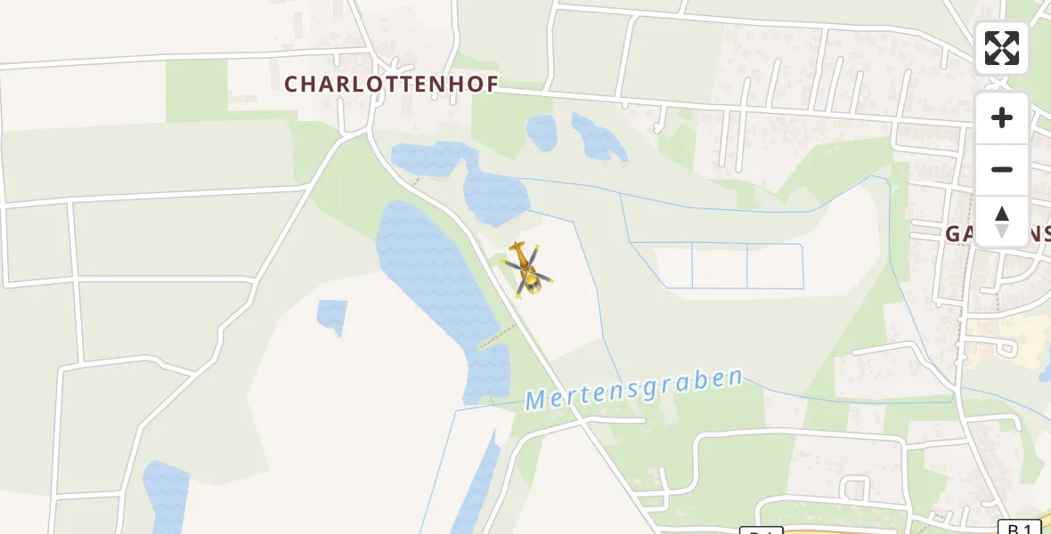 Flugroute Rettungshubschrauber Brandenburg an der Havel - Brandenburg an der Havel, 10 April 2026, 13:35
