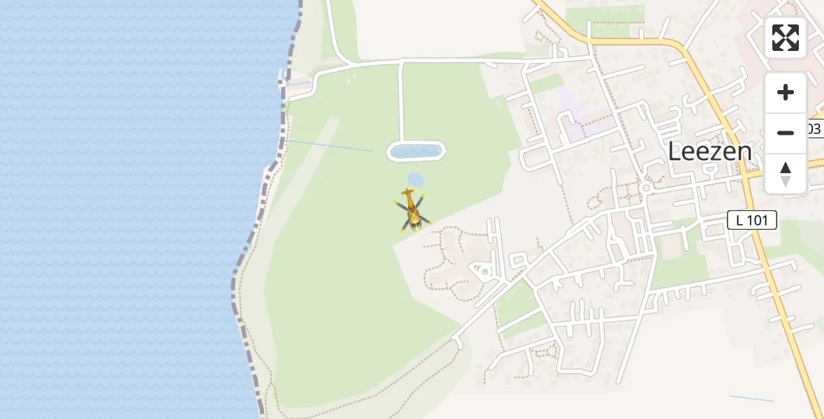 Flugroute Rettungshubschrauber Leezen - Leezen, 10 April 2026, 13:50