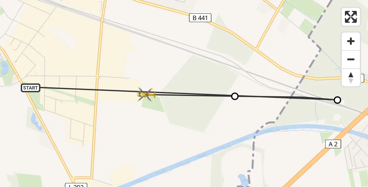 Flugroute Rettungshubschrauber Wunstorf - Wunstorf, 10 April 2026, 14:40