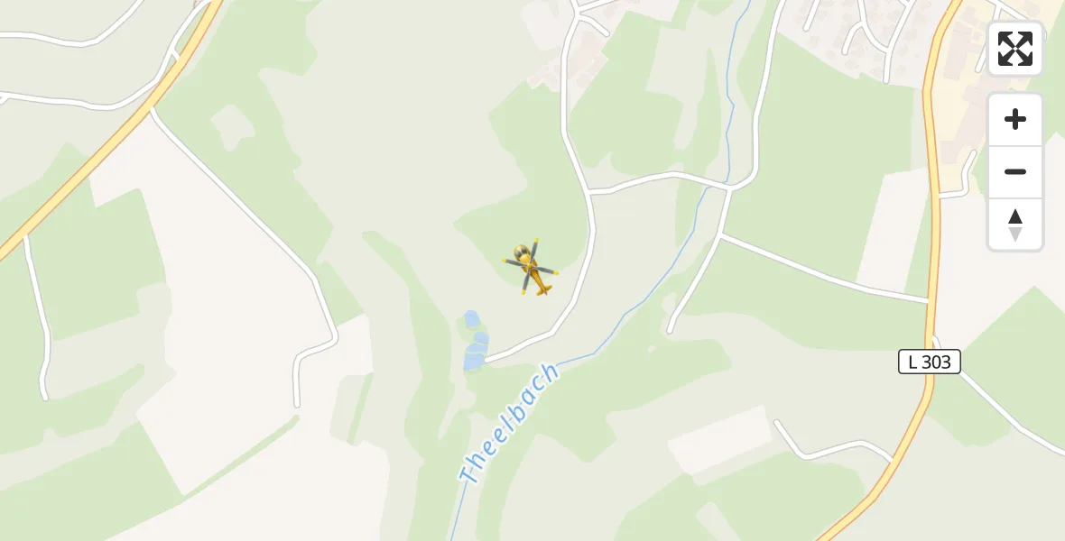 Flugroute Rettungshubschrauber Tholey - Tholey, 10 April 2026, 14:55
