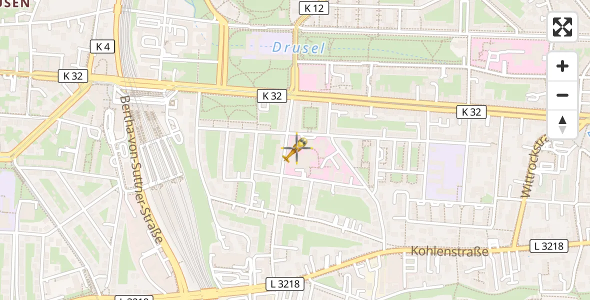 Flugroute Rettungshubschrauber Kassel - Kassel, 10 April 2026, 15:44