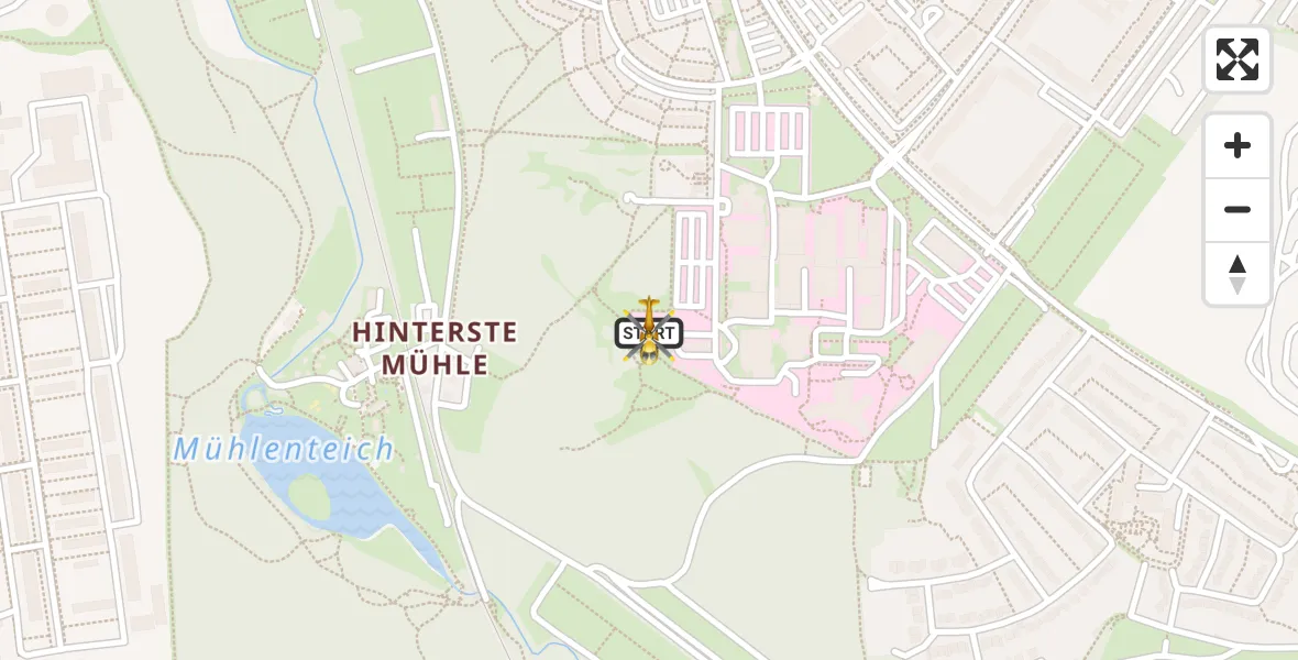 Flugroute Rettungshubschrauber Neubrandenburg - Neubrandenburg, 10 April 2026, 17:53