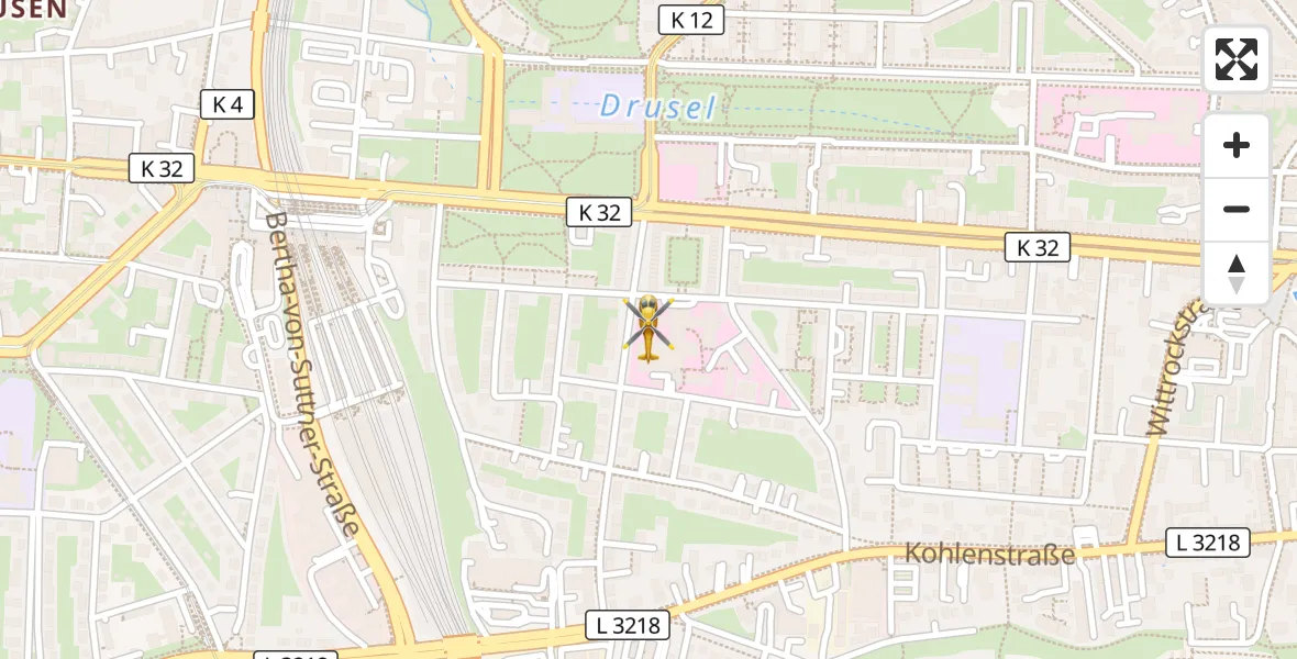 Flugroute Rettungshubschrauber Kassel - Kassel, 11 April 2026, 05:09