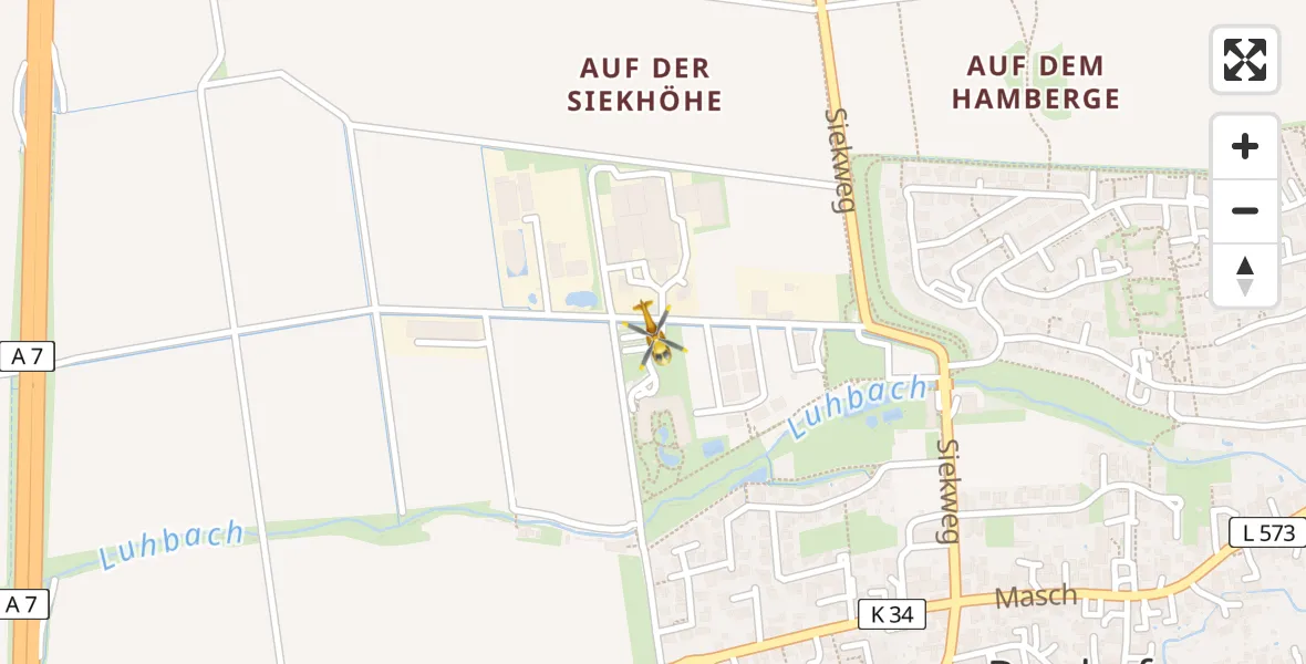 Flugroute Rettungshubschrauber Rosdorf - Rosdorf, 11 April 2026, 06:24