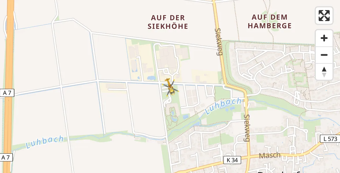 Flugroute Rettungshubschrauber Rosdorf - Rosdorf, 11 April 2026, 06:24
