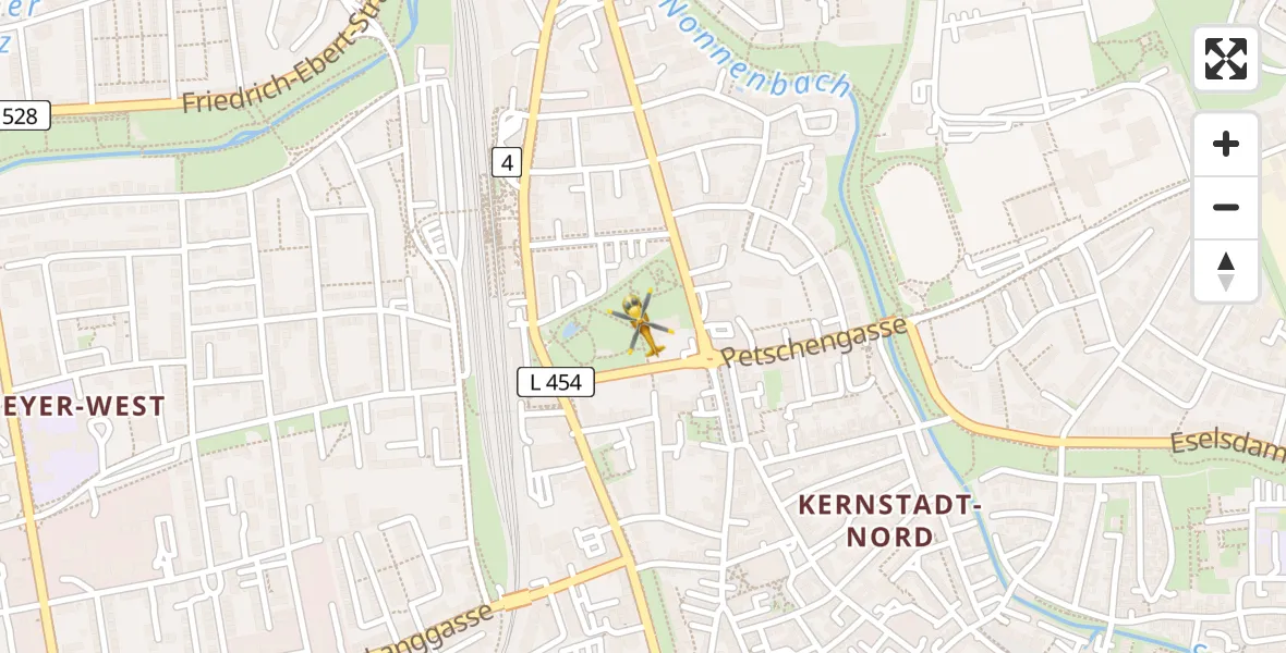 Flugroute Rettungshubschrauber Speyer - Speyer, 11 April 2026, 06:42