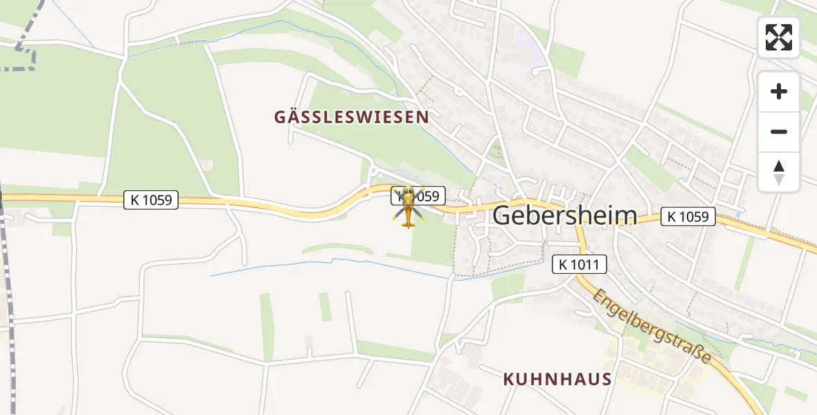 Flugroute Rettungshubschrauber Leonberg - Leonberg, 11 April 2026, 08:55