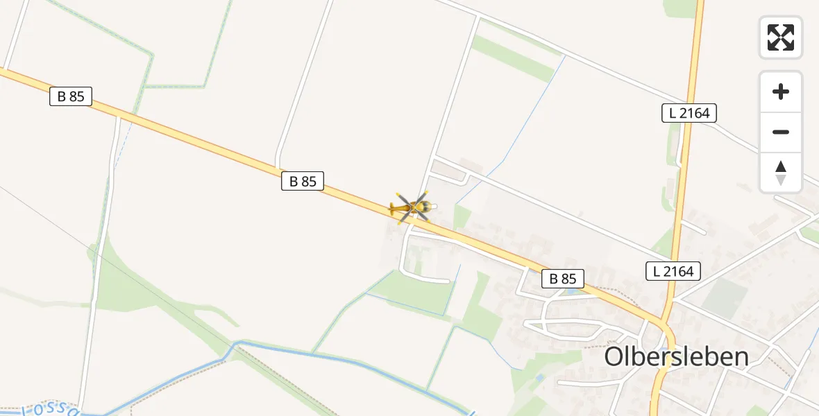 Flugroute Rettungshubschrauber Buttstädt - Buttstädt, 11 April 2026, 10:49