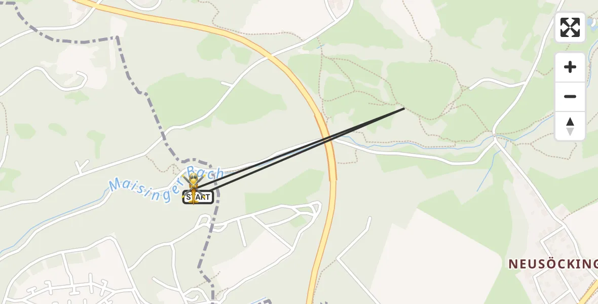 Flugroute Rettungshubschrauber Starnberg - Starnberg, 11 April 2026, 12:03