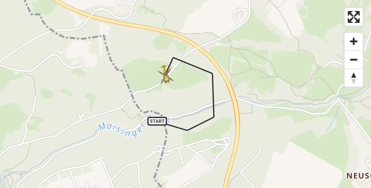 Flugroute Rettungshubschrauber Starnberg - Starnberg, 11 April 2026, 12:06