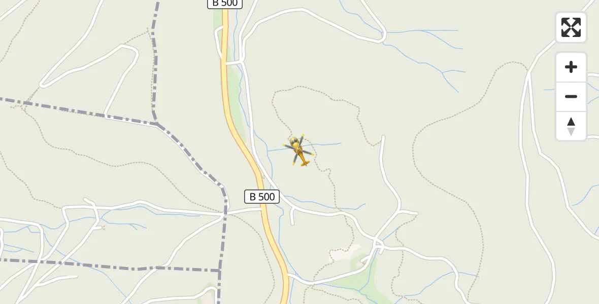 Flugroute Rettungshubschrauber Baden-Baden - Baden-Baden, 11 April 2026, 12:40