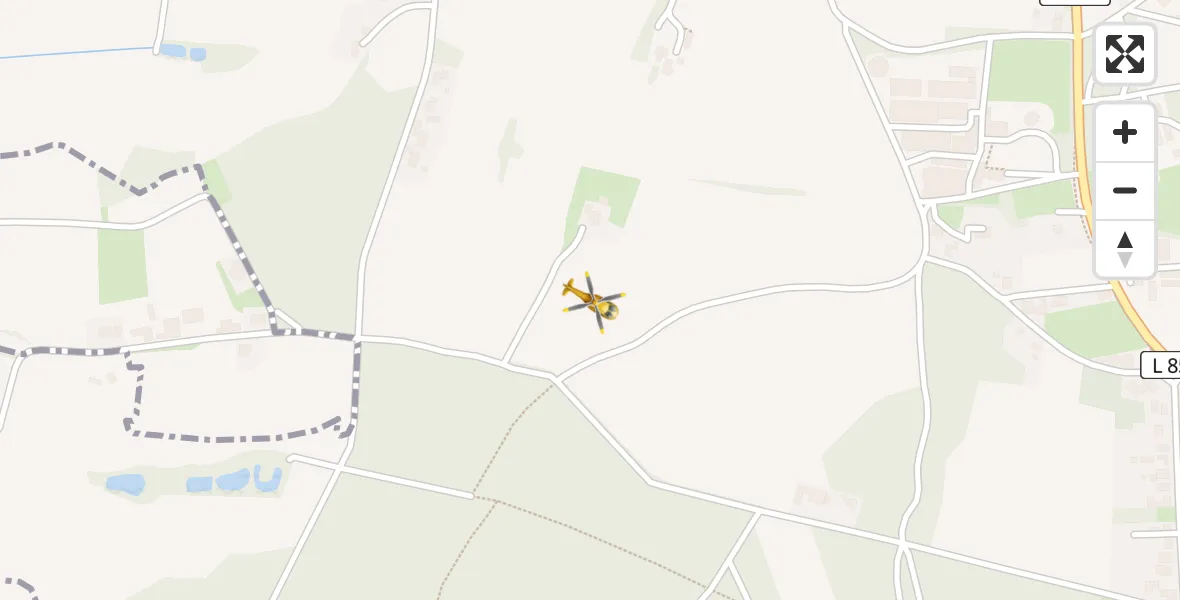 Flugroute Rettungshubschrauber Lohne (Oldenburg) - Lohne (Oldenburg), 11 April 2026, 13:04