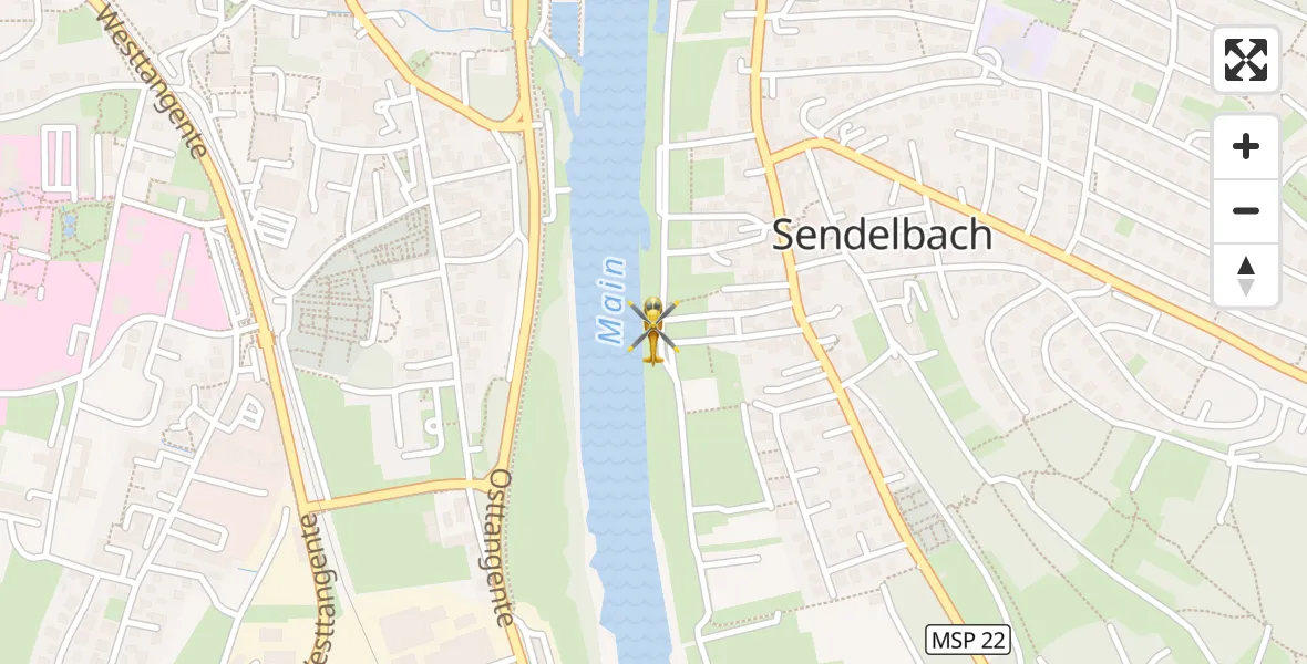 Flugroute Rettungshubschrauber Lohr a.Main - Lohr a.Main, 11 April 2026, 13:52