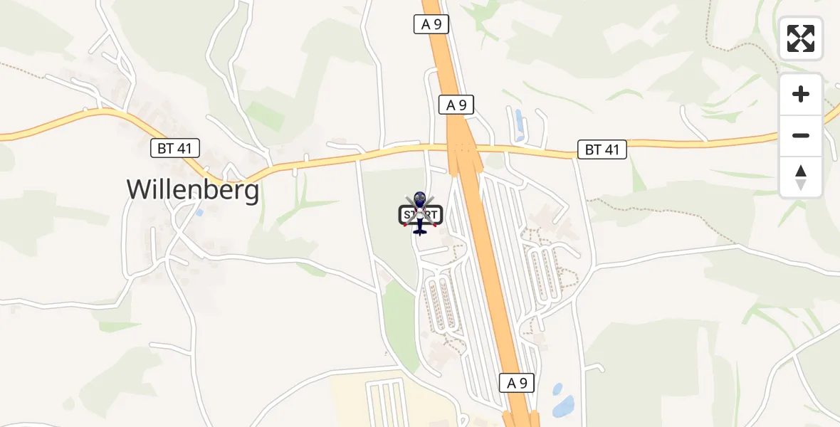Flugroute Polizeihubschrauber Pegnitz - Pegnitz, 11 April 2026, 14:56