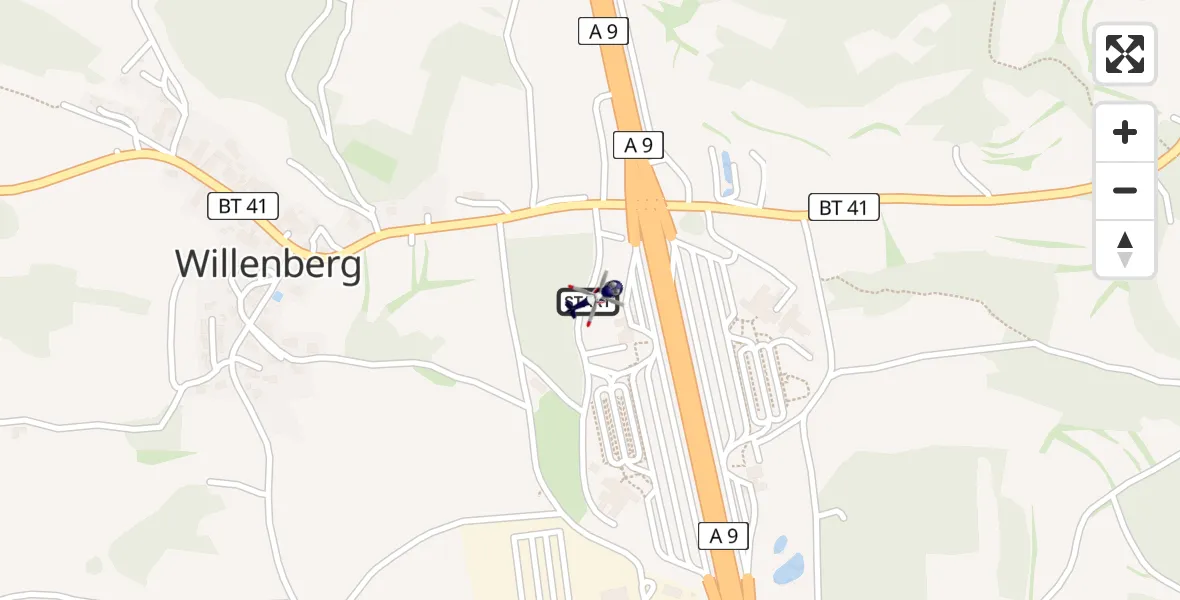 Flugroute Polizeihubschrauber Pegnitz - Pegnitz, 11 April 2026, 14:59
