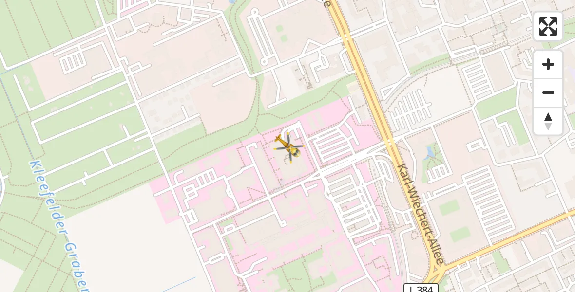 Flugroute Rettungshubschrauber Hannover Luftrettung Hubschrauberlandeplatz (Christoph 4) - Hannover Luftrettung Hubschrauberlandeplatz (Christoph 4), 11 April 2026, 16:05
