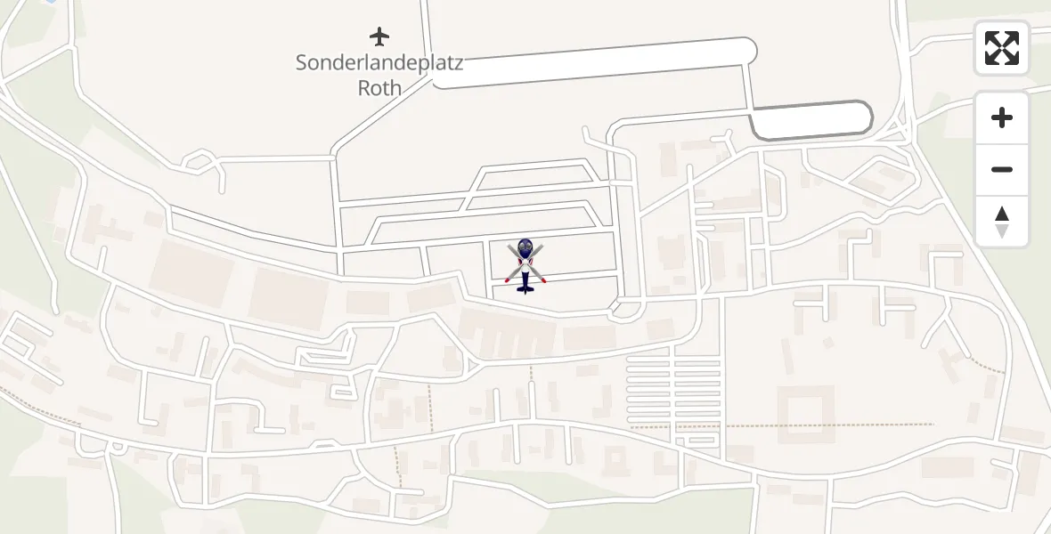 Flugroute Polizeihubschrauber Flugplatz Roth - Flugplatz Roth, 11 April 2026, 19:12