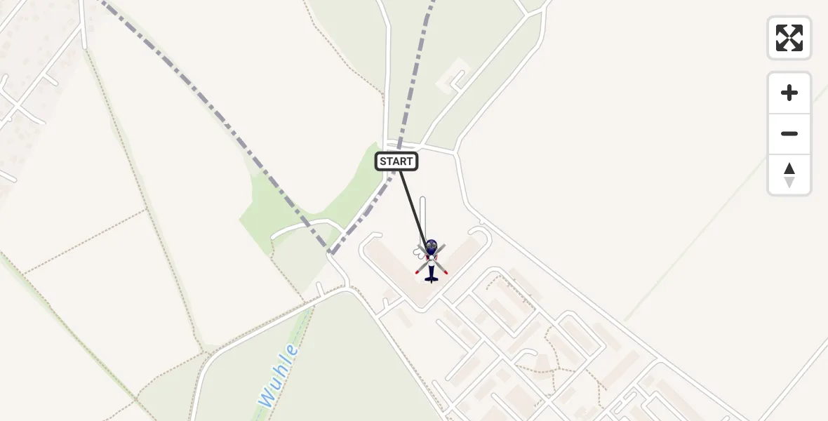 Flugroute Polizeihubschrauber Ahrensfelde Hubschrauberlandeplatz - Ahrensfelde Hubschrauberlandeplatz, 12 April 2026, 02:49