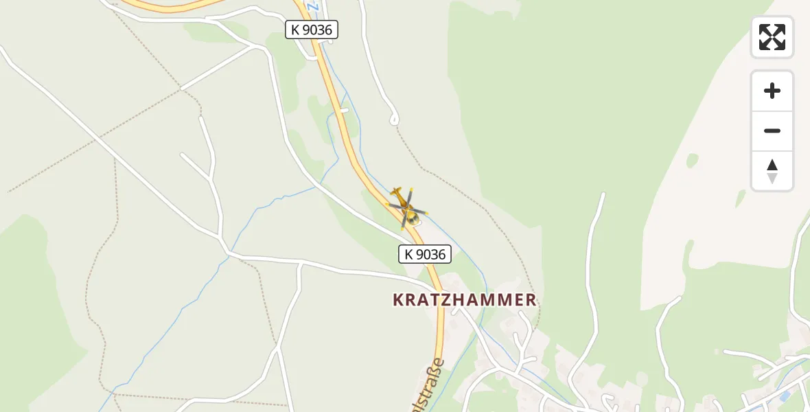 Flugroute Rettungshubschrauber Altenberg - Altenberg, 12 April 2026, 07:01