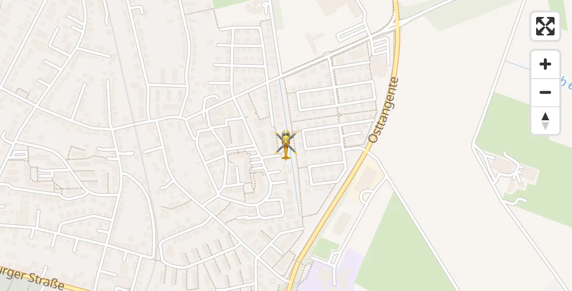 Flugroute Ambulanzhubschrauber Winsen (Luhe) - Winsen (Luhe), 12 April 2026, 07:07