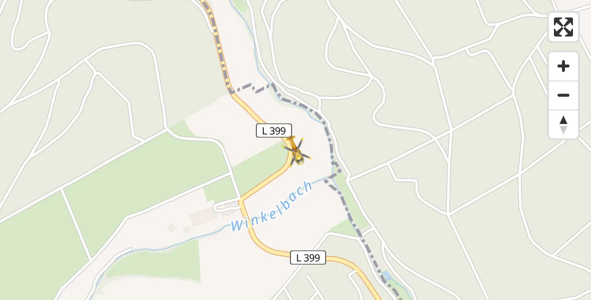 Flugroute Rettungshubschrauber Kirchheimbolanden - Kirchheimbolanden, 12 April 2026, 07:24