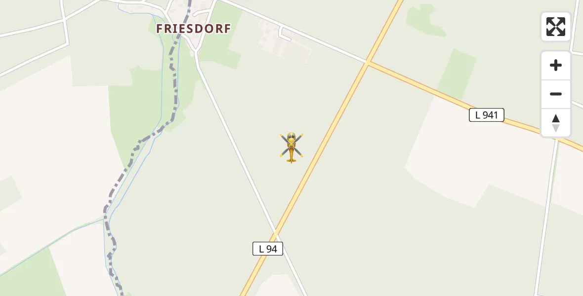 Flugroute Rettungshubschrauber Wollin - Wollin, 12 April 2026, 13:11