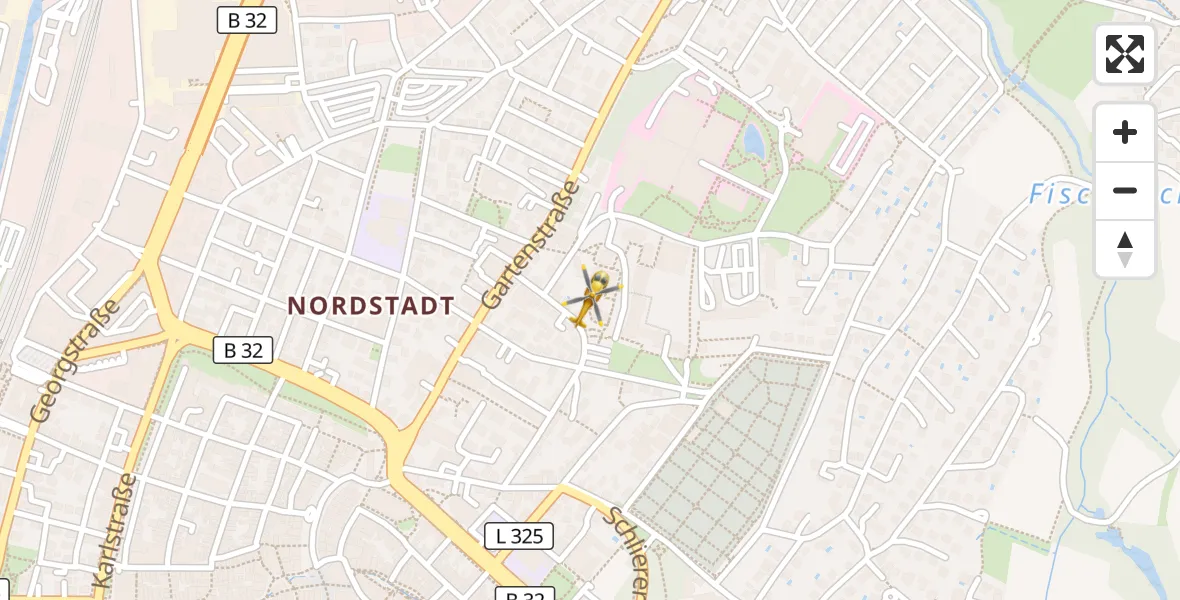 Flugroute Rettungshubschrauber Sankt Elisabeth Hospital - Sankt Elisabeth Hospital, 12 April 2026, 13:23