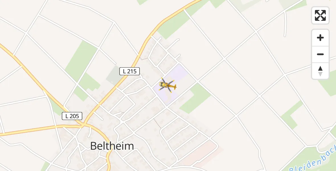 Flugroute Rettungshubschrauber Beltheim - Beltheim, 12 April 2026, 13:29