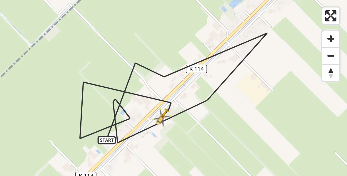 Flugroute Rettungshubschrauber Westerstede - Westerstede, 12 April 2026, 13:42