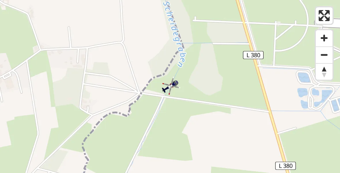 Flugroute Polizeihubschrauber Langenhagen - Langenhagen, 13 April 2026, 00:03