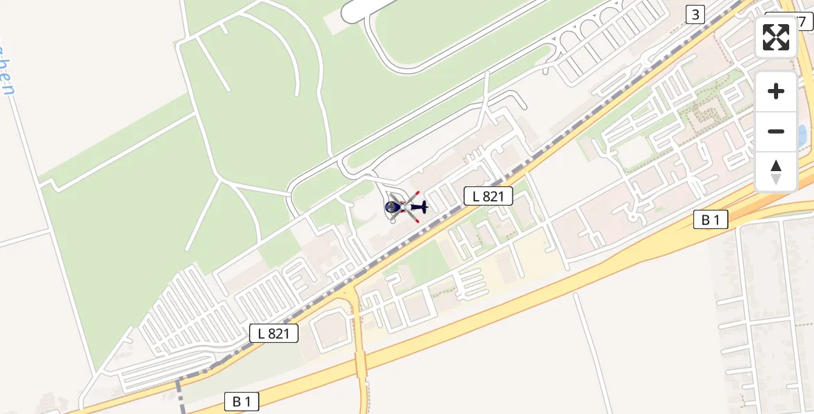 Flugroute Polizeihubschrauber Dortmund Flughafen - Dortmund Flughafen, 13 April 2026, 05:12