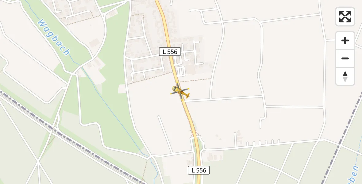 Flugroute Rettungshubschrauber Hambrücken - Hambrücken, 13 April 2026, 06:50
