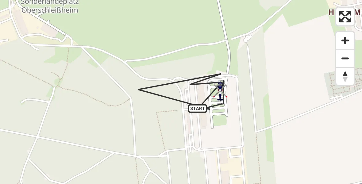 Flugroute Polizeihubschrauber Oberschleißheim - Oberschleißheim, 13 April 2026, 07:47