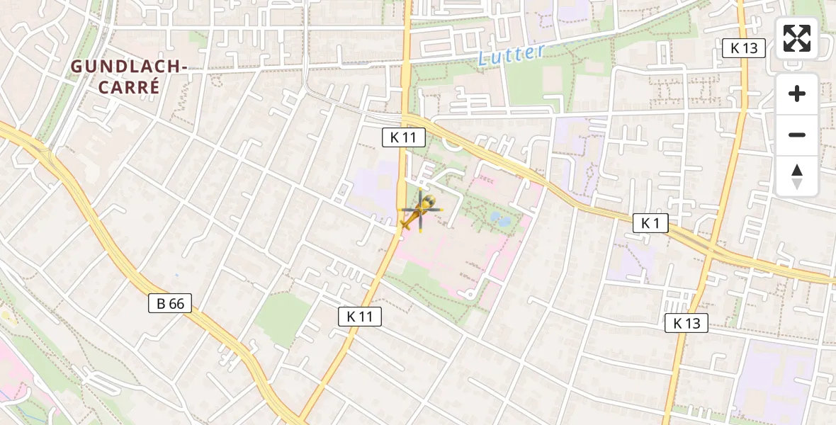Flugroute Rettungshubschrauber Bielefeld - Bielefeld, 13 April 2026, 09:10