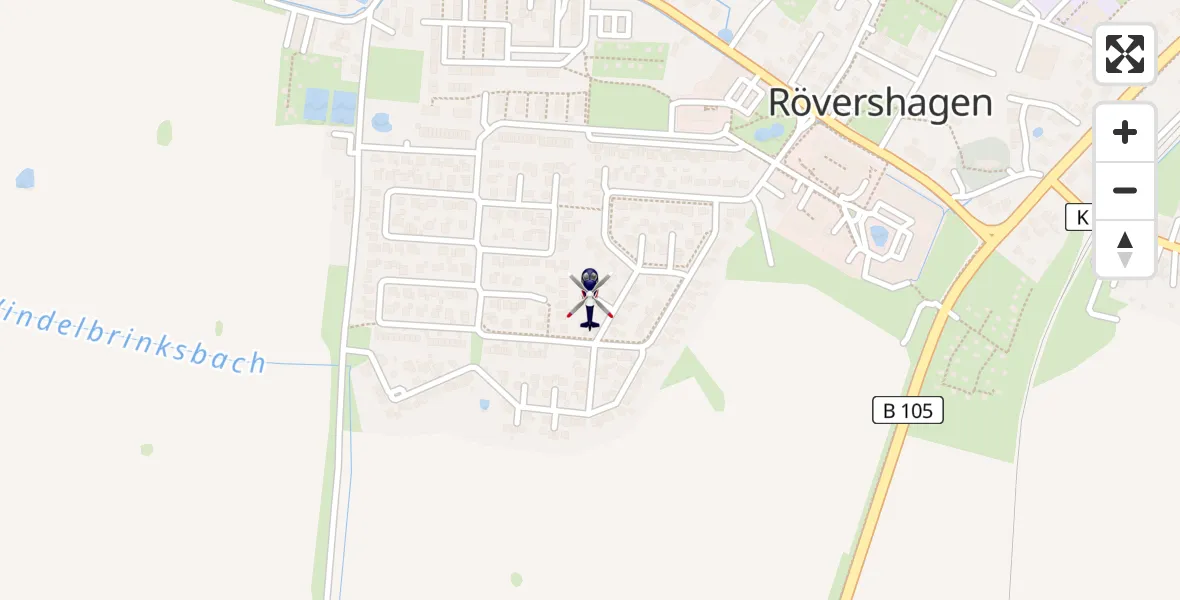 Flugroute Polizeihubschrauber Rövershagen - Rövershagen, 13 April 2026, 10:48